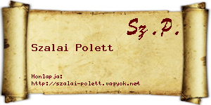Szalai Polett névjegykártya